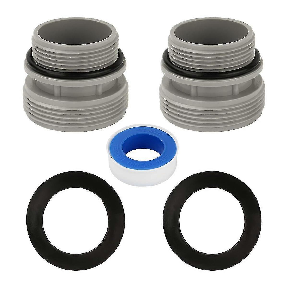 Adaptateur de tuyau de piscine 1 1/4 pouce à 1 1/2 pouce, conversion des pompes de piscine, des filtres, des pompes à chaleur en 1 1/2 pouce H