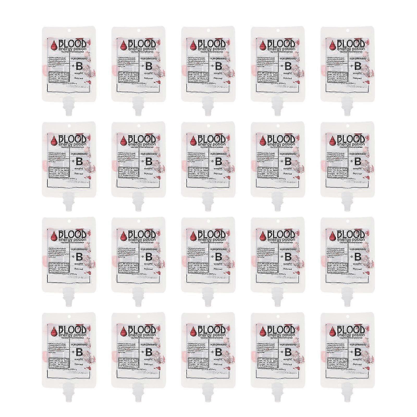 20 قطعة لوازم التمريض أكياس الدم حفلة هالوين تفضل الدعائم زي الدم-FCY