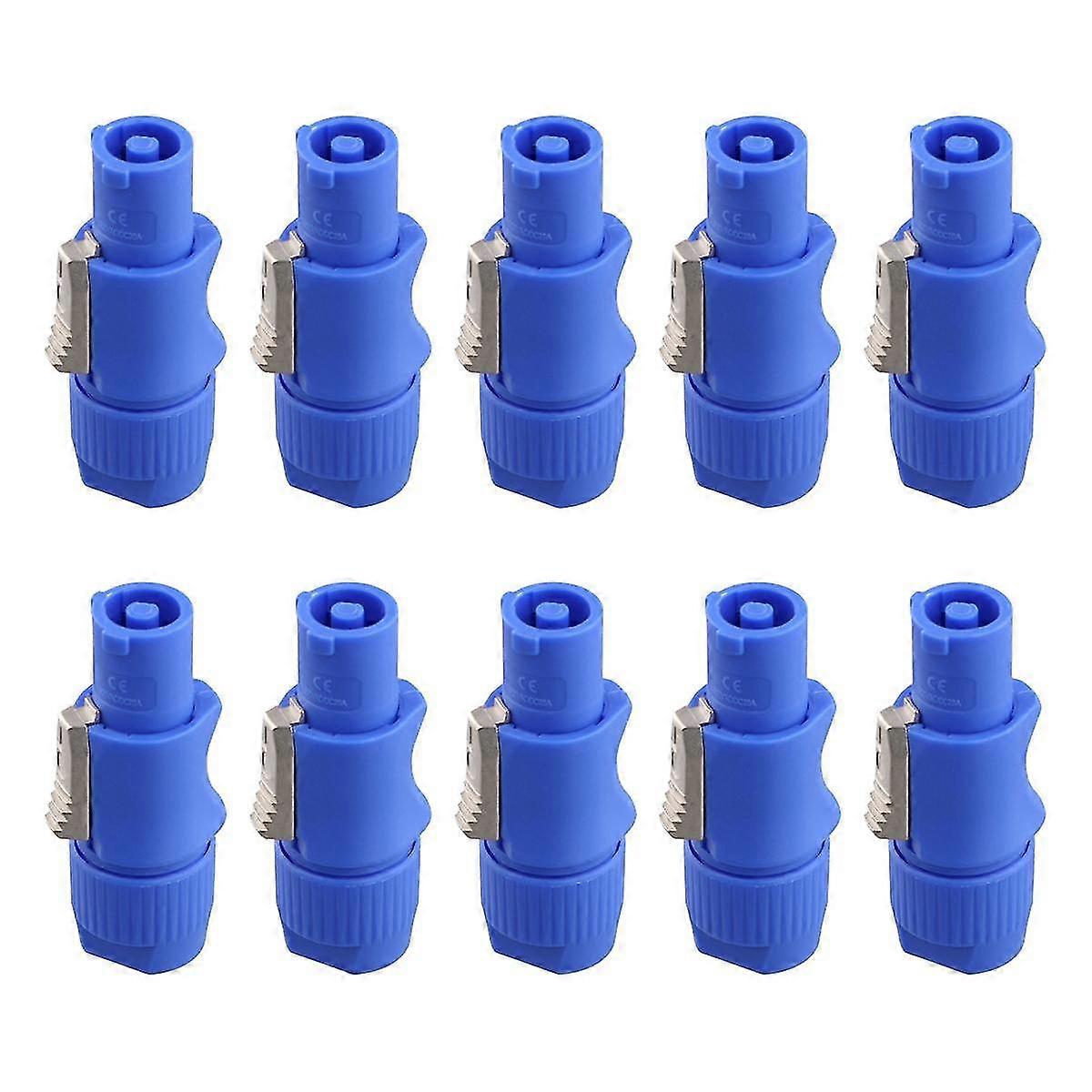 10pcs 3 Pin Male Powercon Connector Signal Input Jack For Beam Light Stage Light Power Input