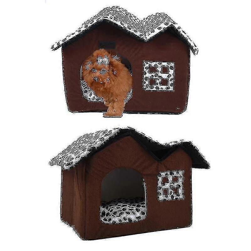 Fgao Removable Foldable Pet Dog House Cat Bed Sofa Cushio For Small Medium