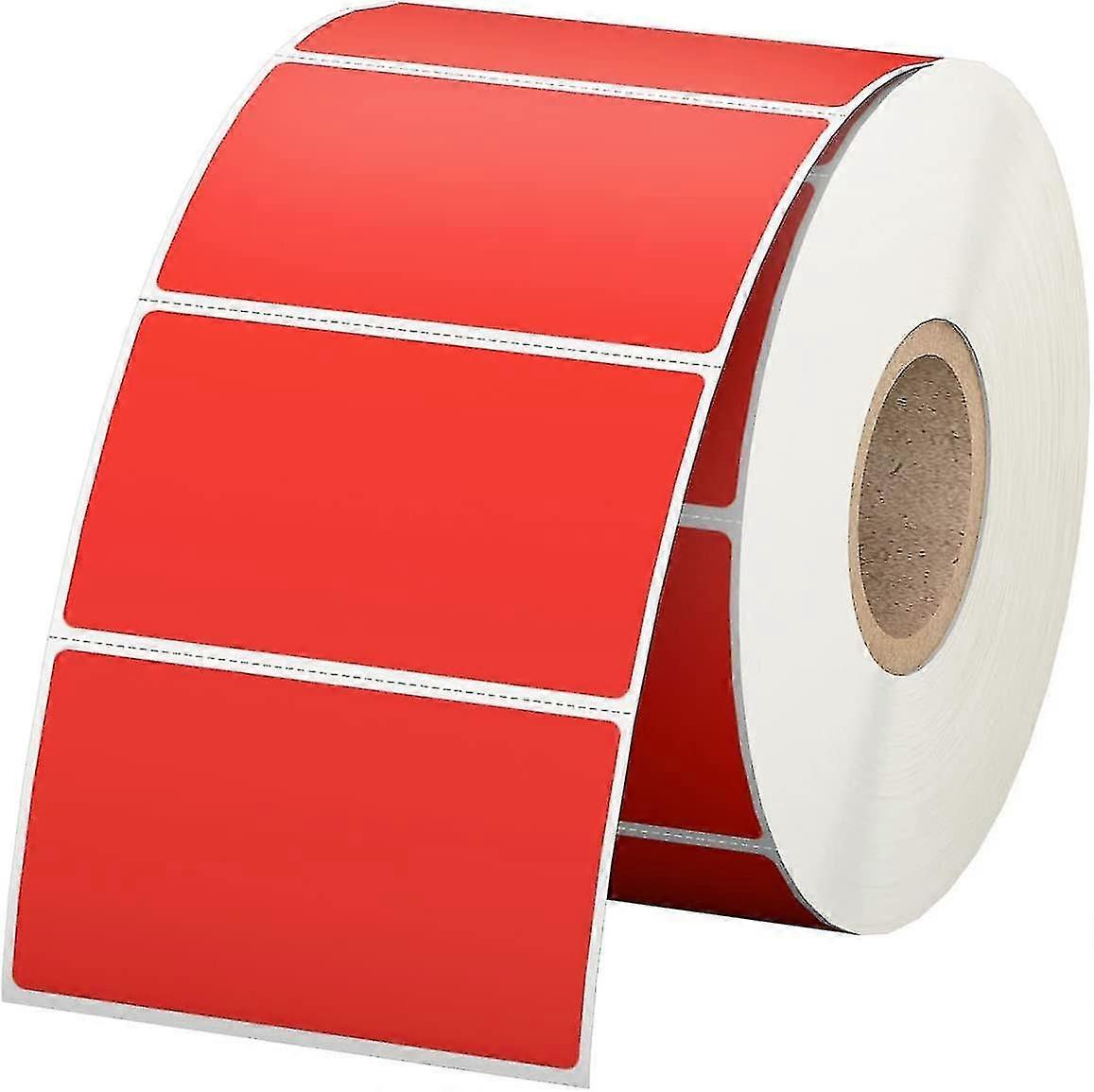 2.25" X 1.25" Red Direct Thermal Labels, Replacement For Self-adhesive Address Shipping