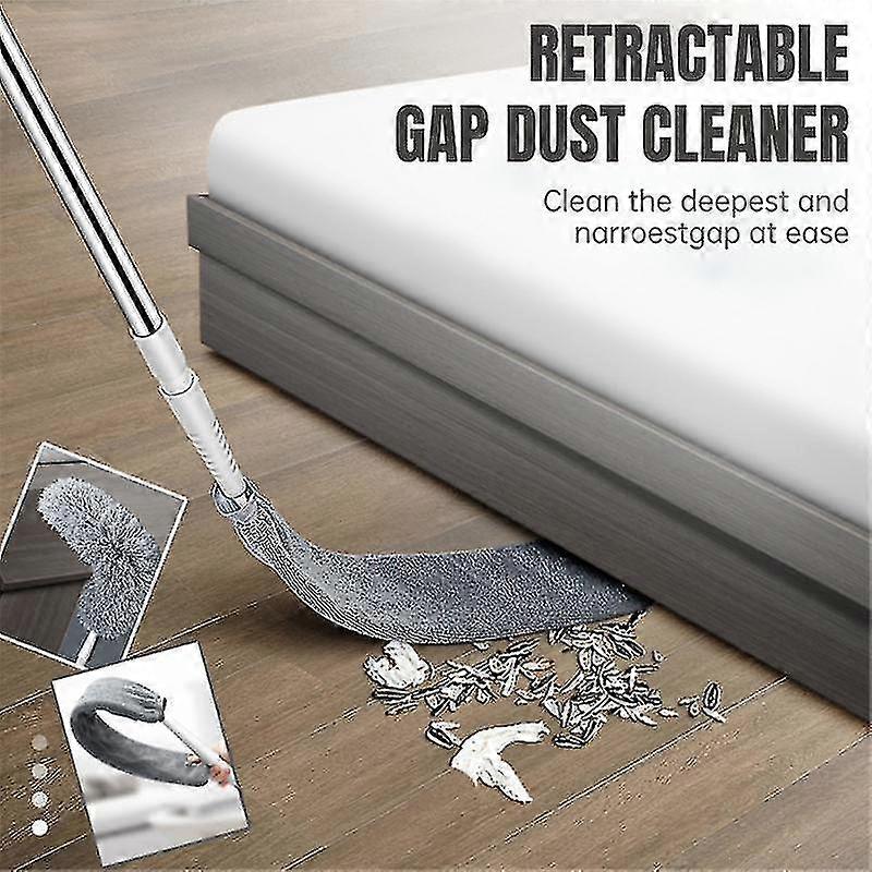 Retractable Gap Dust Cleaner Long Handle Bedside Dust Brush