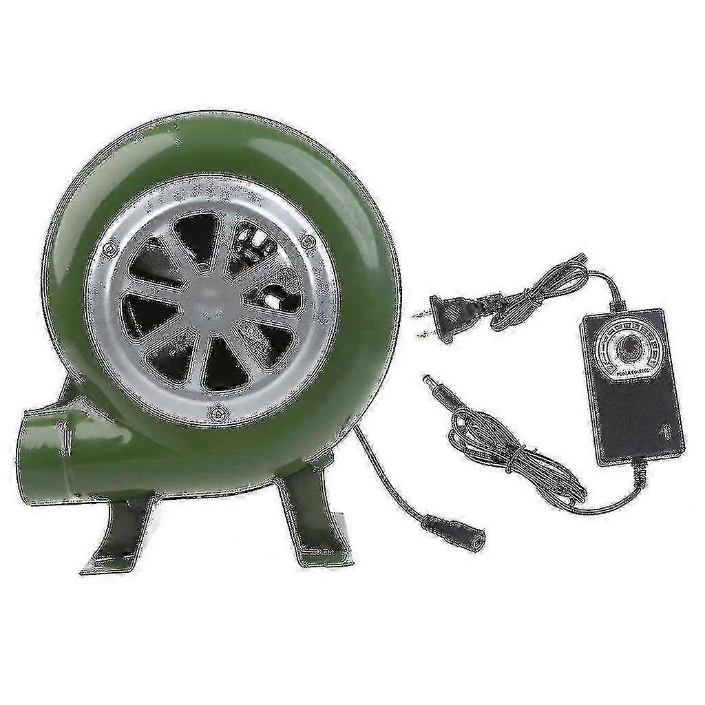 מפוח מנגל עוצמתי ארובת פחם Starter מאוורר מנגל, מאוורר מעשנה מפוח חשמלי ברזל AC100-240V 2900RPM מתכוונן - תקן אירופאי