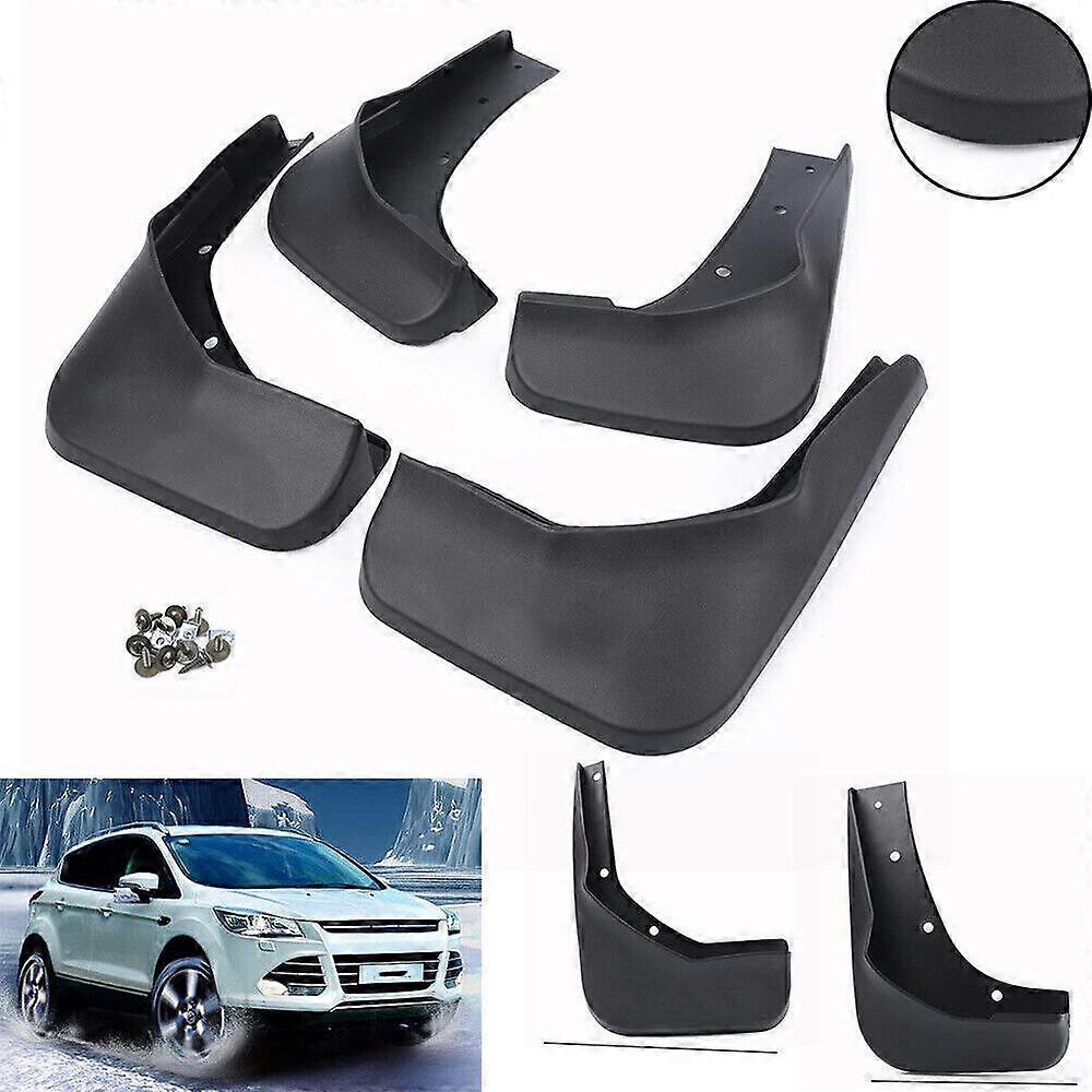 Mud Flaps Splash Guards Mudflaps Mudguards Fender Set Fit Ford Kuga II Black