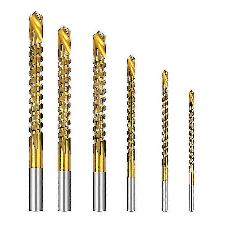 6pcs Spiral Drill Bit
