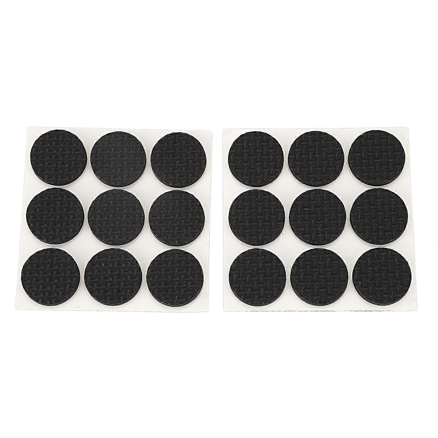 18 Pcs Self Adhesive Black Foam Table Chair Leg Pad Protector