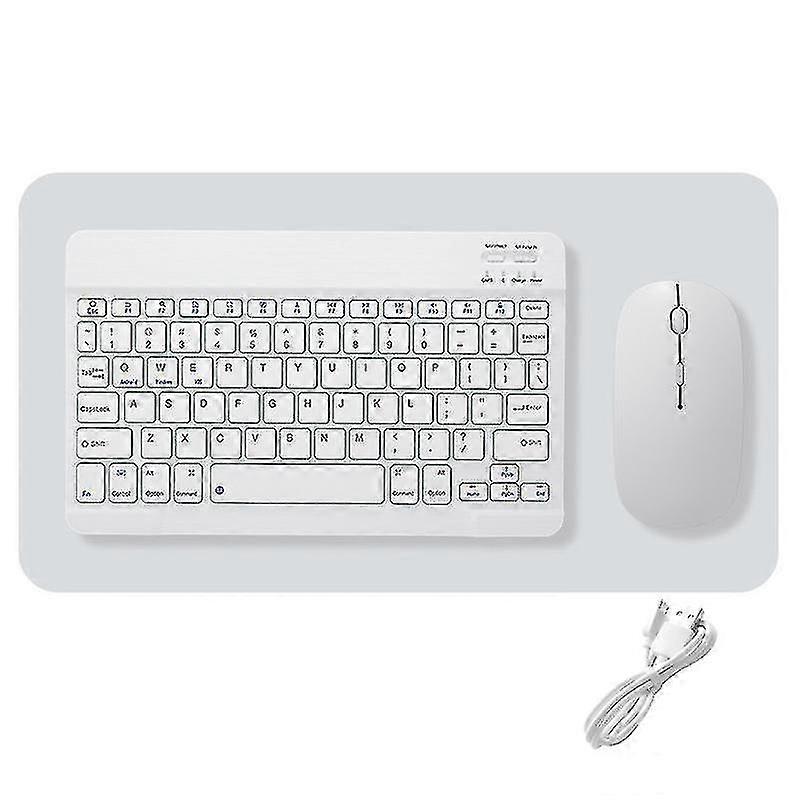 Protable Bezdrátová Bluetooth klávesnice a myš Combo Dobíjecí akumulátor 10 palcový