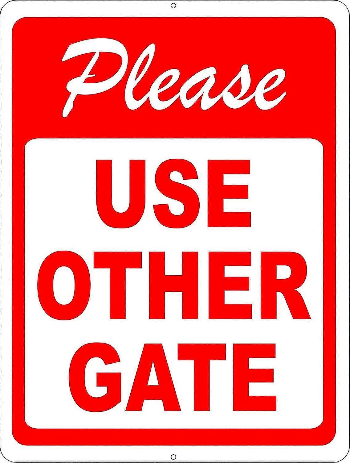 Por favor, use outro sinal de portão. 8x12 polegadas OU 12x16 polegadas de metal. Modo 2533