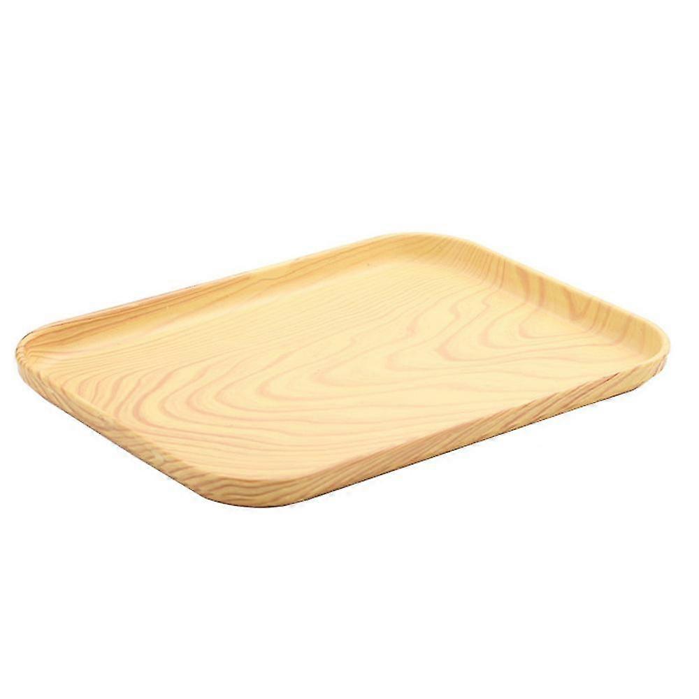 Plastic Oak Grain Tray Household Teacup Wheat Plate