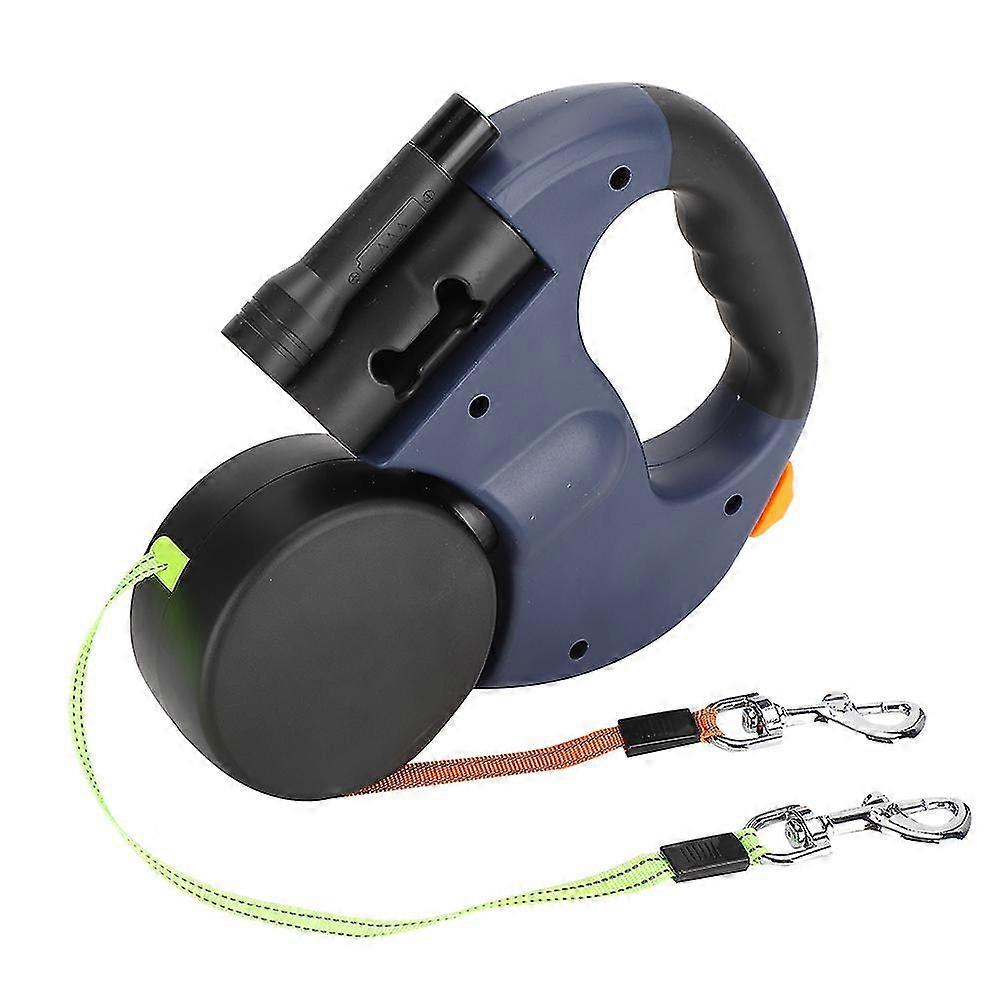 Automatic Extendable Pet Walking Lead with LED Light - Dark Gray