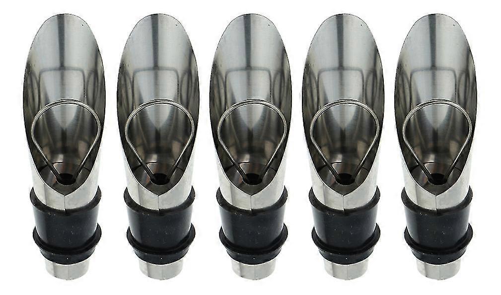 Red Wine Bottle Pourer, Multifunctional Wine Stopper, Wine Pourer (5pcs)