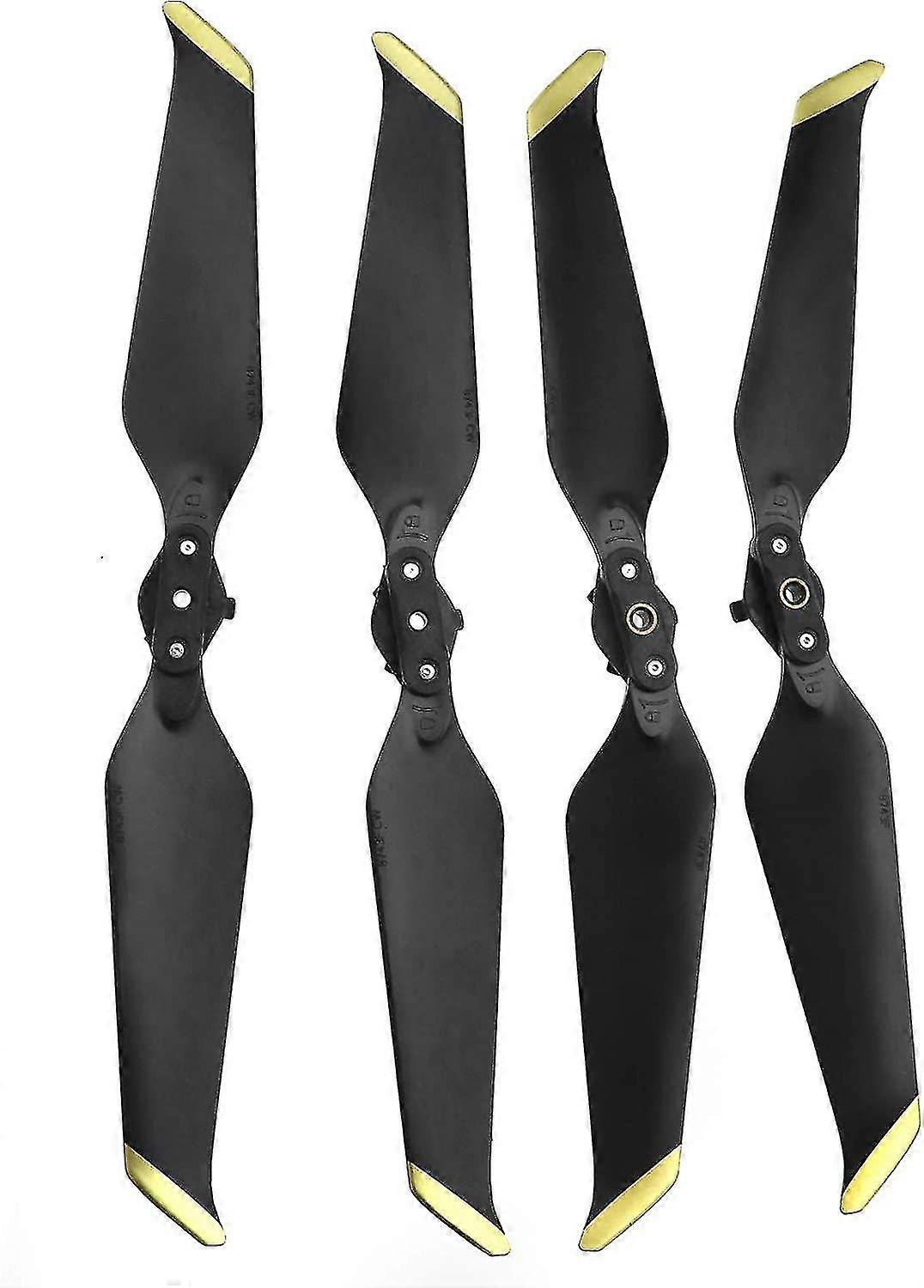 2 Pair Propeller For Dji Mavic 2 Pro & Mavic 2 Zoom Drone Tip 8743f Low Noise Quick Release, Golden