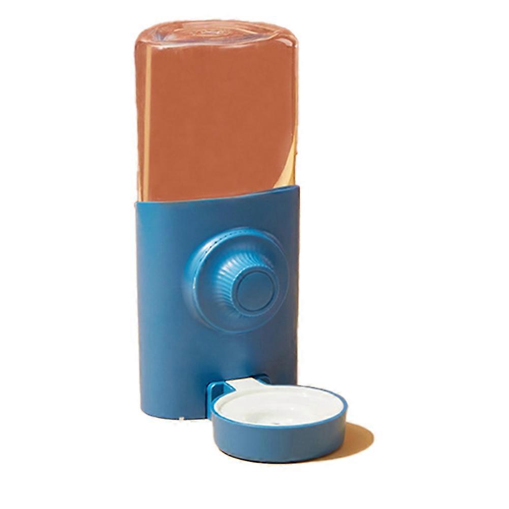 Rabbit Water Dispenser Automatic -Capacity Siphon Feeding Kettle Pet for Guinea Pig (Blue)