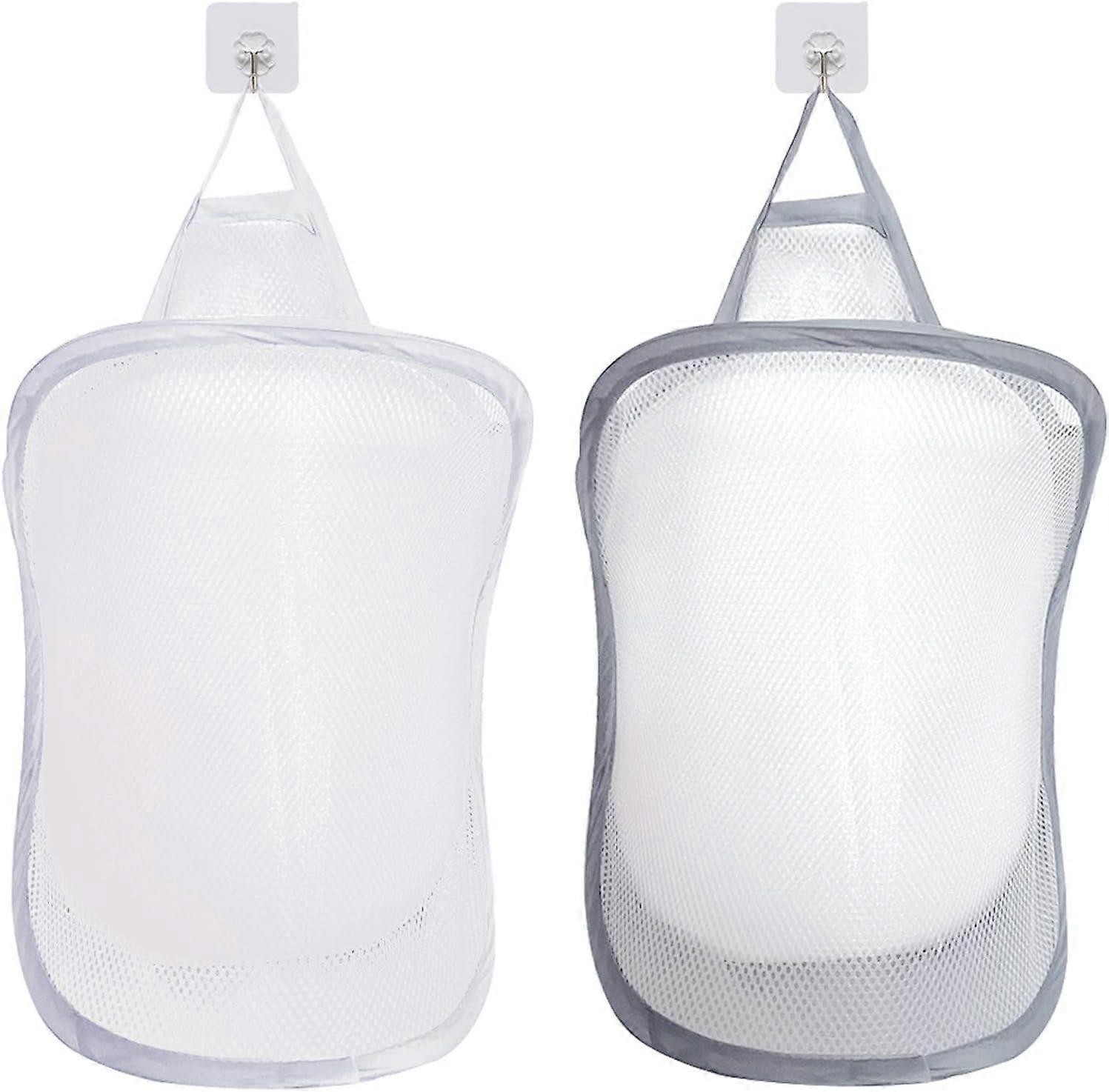 Mesh wasmanden, pop-up wasmand opvouwbare waszak opknoping speelgoed nette organisator