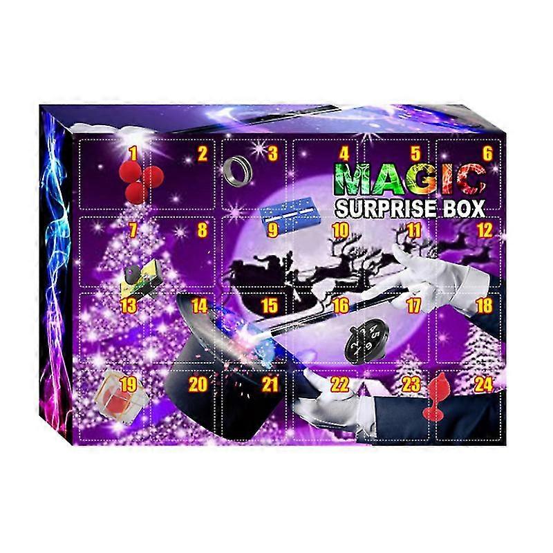 Kids Magical Toy Christmas Advent Calendar Countdown Tricks Toy Magic Blind Box