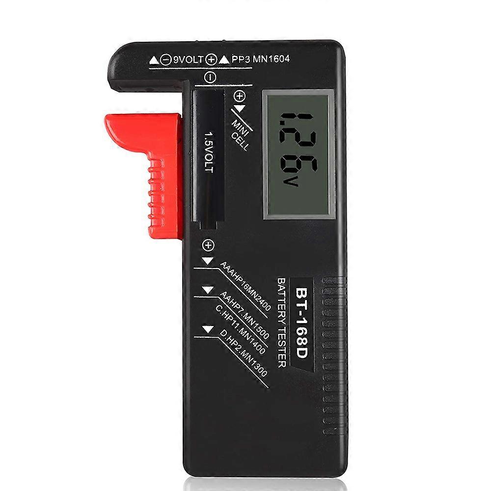 Digital Battery Tester 9V/1.5V/AA/AAA Battery Capacity Indicator Universal Battery Level Monitor BT-168D Power Voltage Meter
