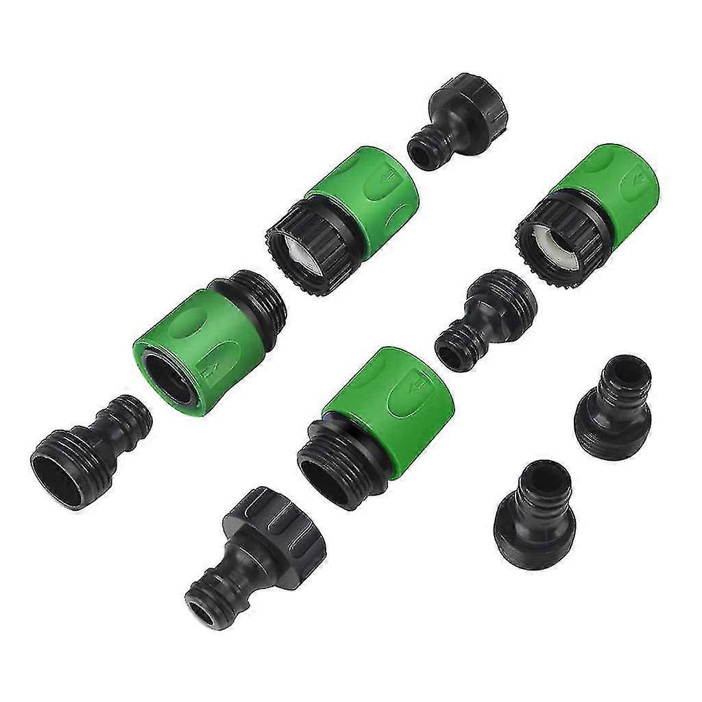 Mangueira de jardim Quick Connect Conectores de mangueira de água de encaixe plástico 3/4 polegadas 1Set