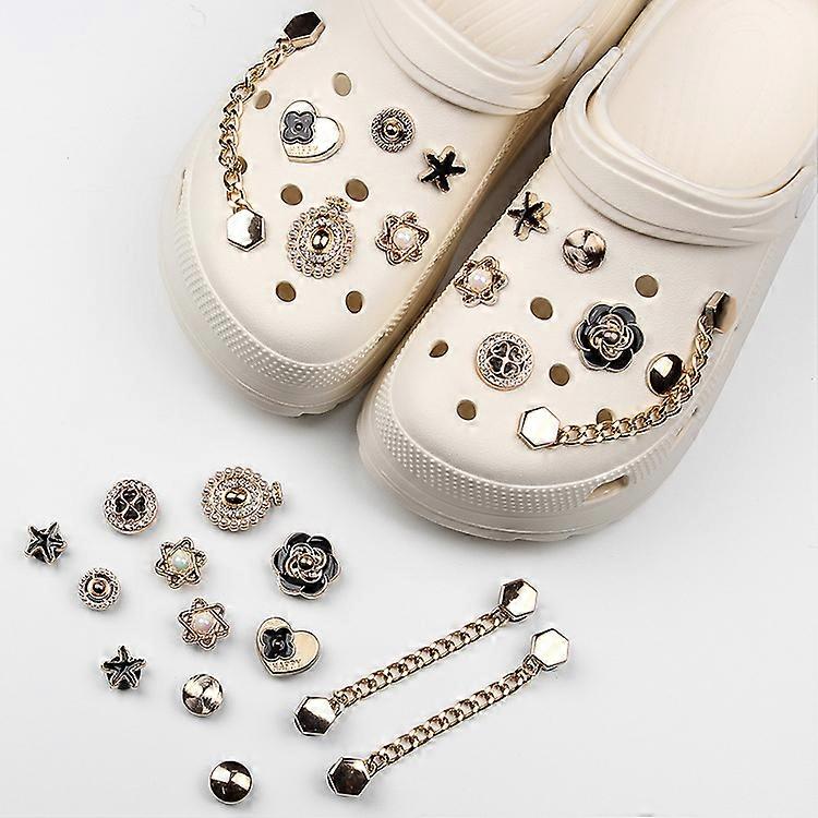Dww-Un ensemble de (sans les chaussures) chaussures trous accessoires diy chaussures de jardin la mode fleurs modles premium dcorations ensemble d'a