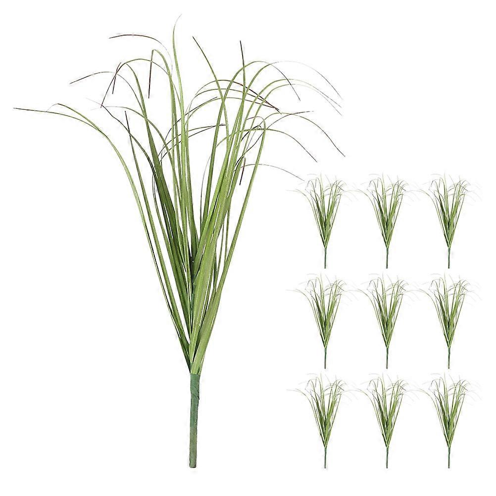 10pcs Artificial Grass Plants Artificial Grass Artificial Greenery Stems Fake Grass Home Decor