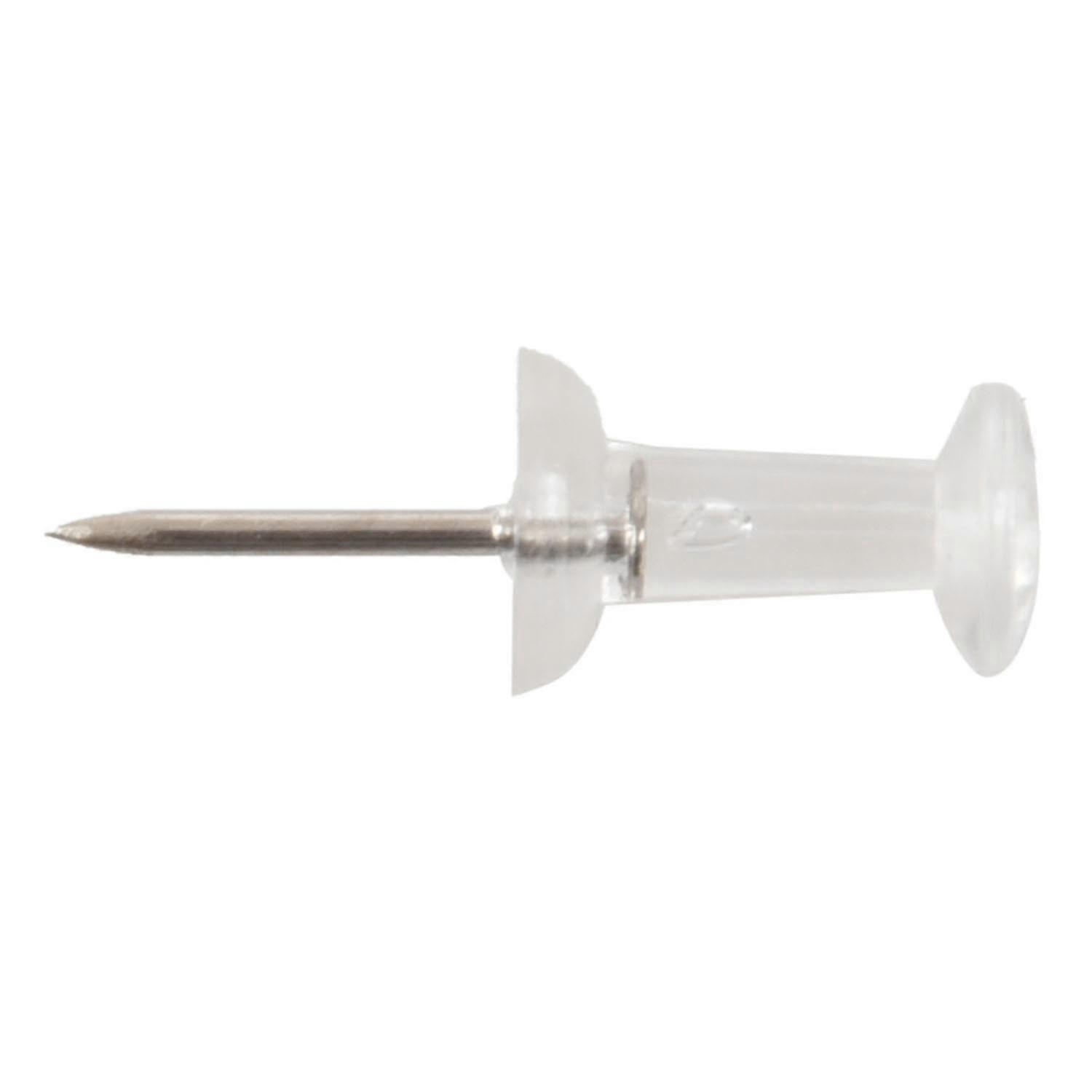 100 peças de alfinetes de pressão transparentes, 3/8 polegadas, cortiça, alfinetes de escritório