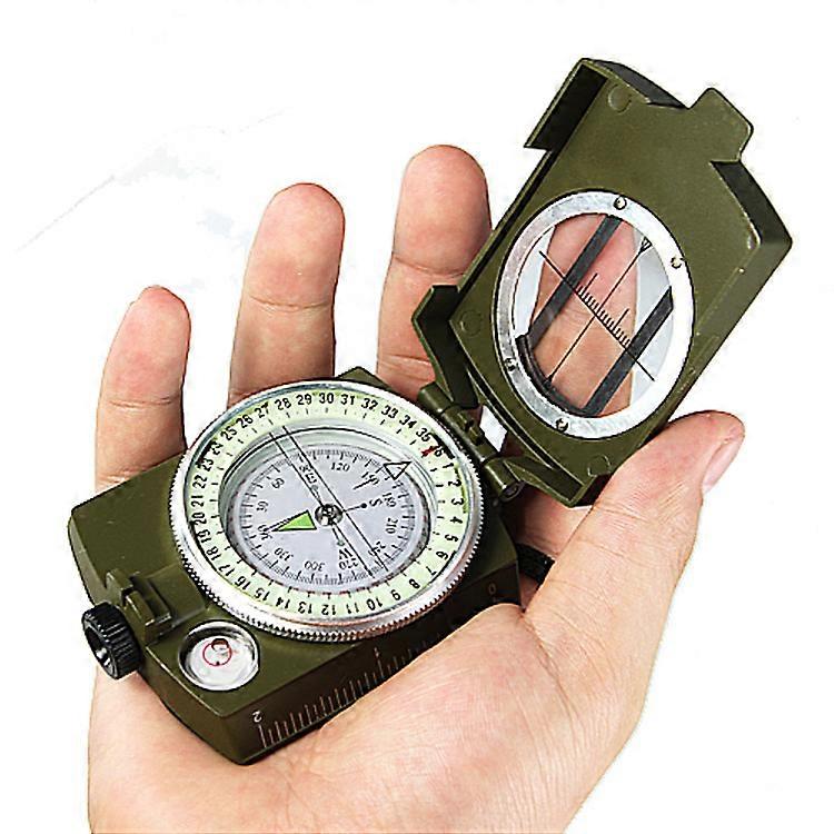 Multifunctional sighting and navigation compass with inclinometer Impact-resistant and waterproof compass for hiking and camping