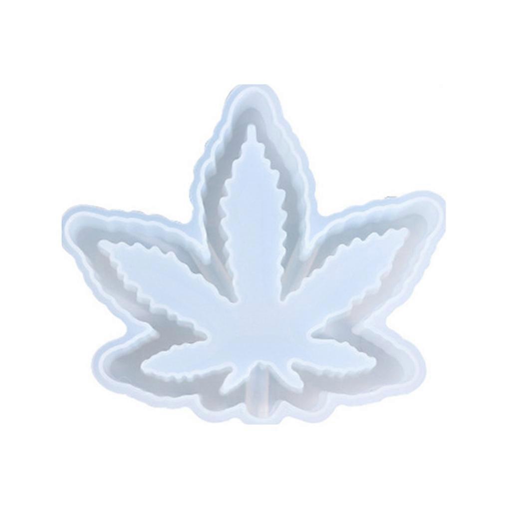 DIY Cigarette Ash Case Holder Mould Maple Leaf Ashtray UV Epoxy Silicone Mold