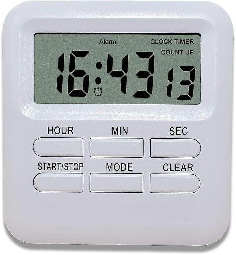 Digital Timer with 3 in 1 Clock/Alarm Clock Function, Magnetic Kitchen Timer, Countdown Stopwatch