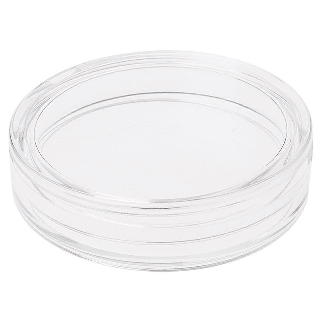 Round Acrylic Coin Storage Box Coins Badge Medal Collection Holder