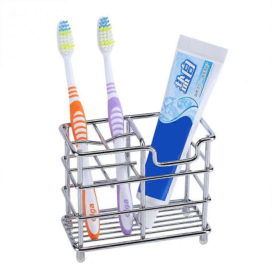 rustfritt stål tannbørste holder stativ, rustt bad oppbevaring arrangør