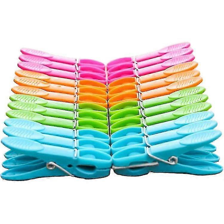 24 Pack Clothespin Clothes Clips Clothes Drying Strong Laundry Pegs