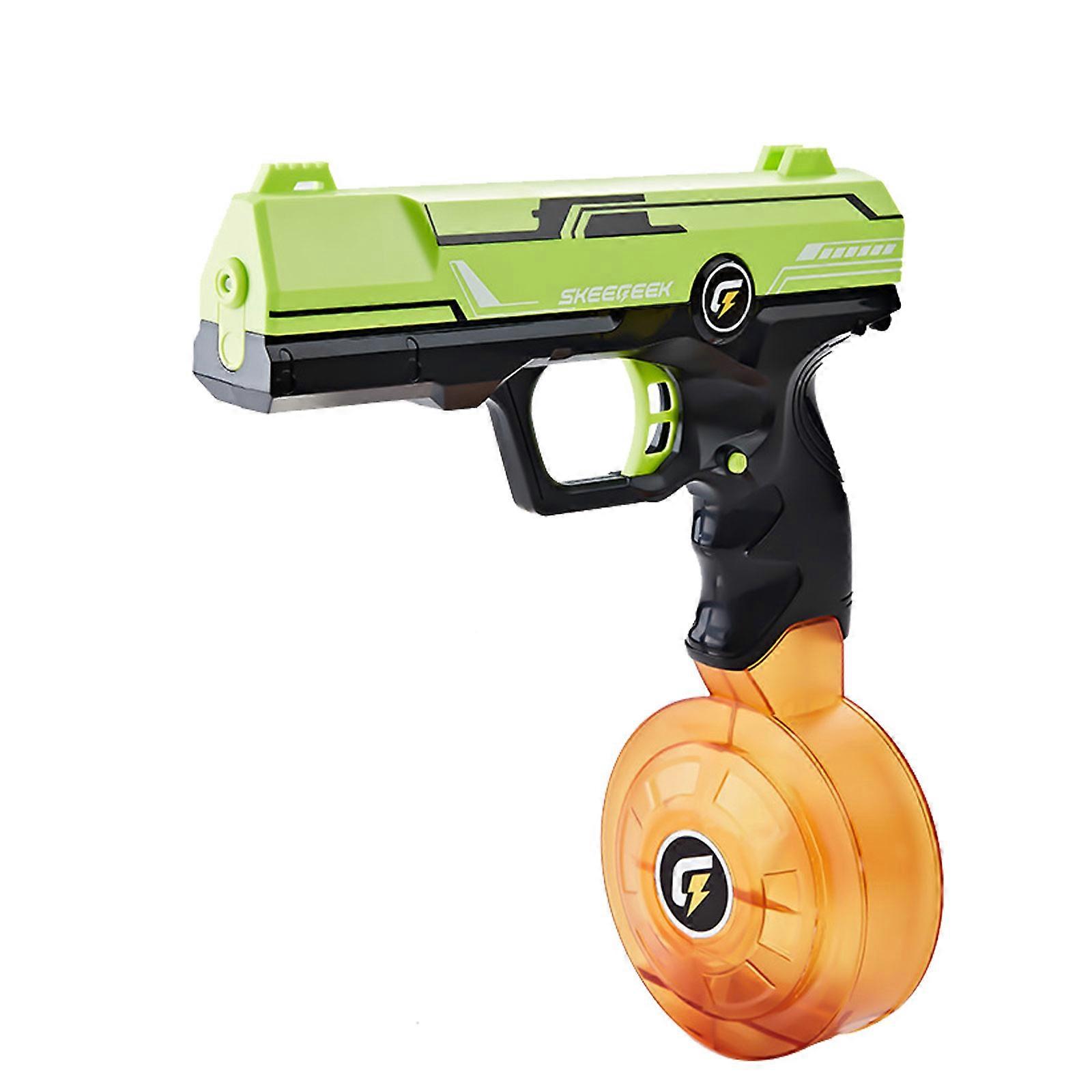 אקדחי מים מנועיים רבי עוצמה למבוגר ילד, אקדחי התזת מים אוטומטיים 32 רגל עם 450 סמ"ק + 58 סמ"ק