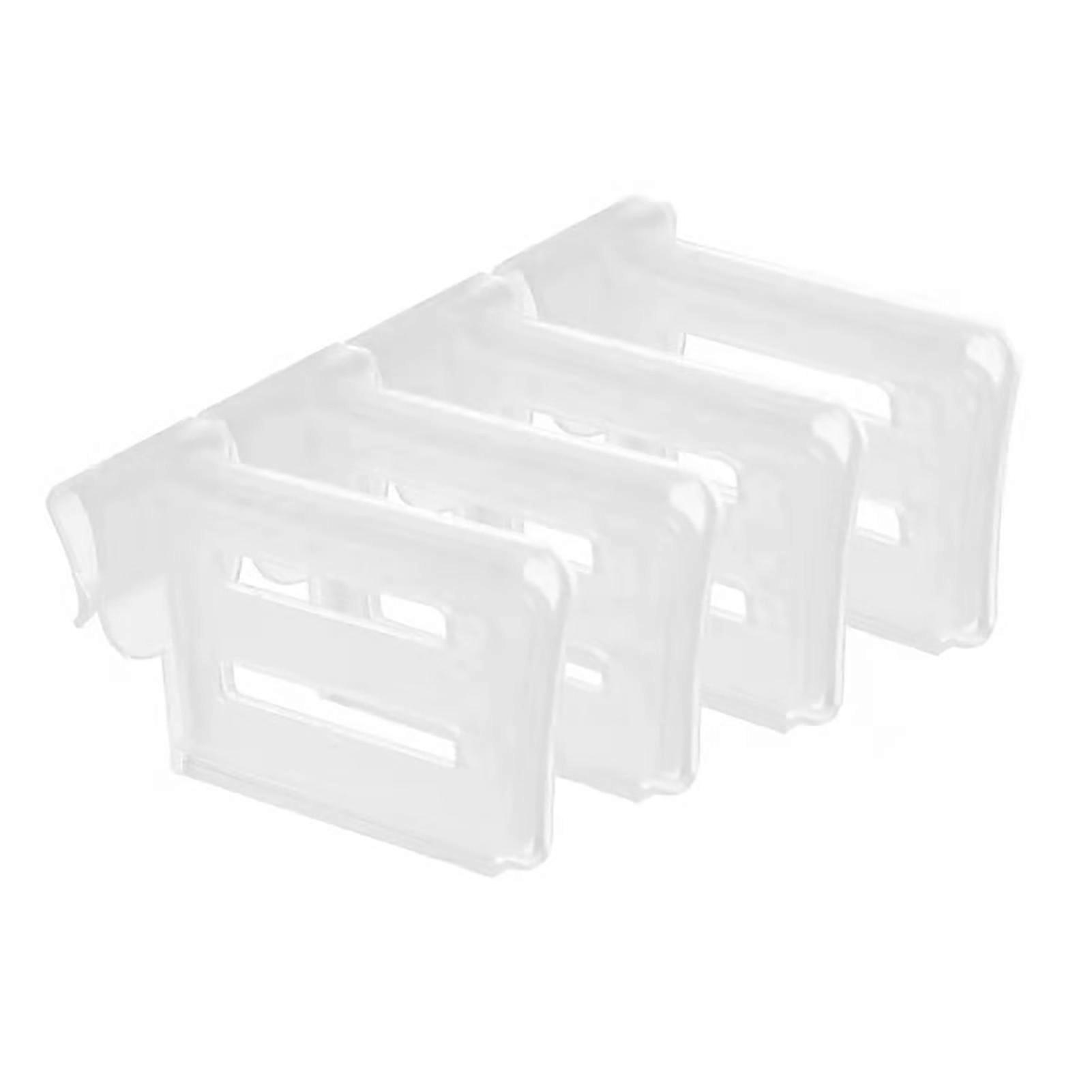 4Pcs Partition Board Retractable Space-Saving PP Refrigerator Storage Shelf Divider for Home