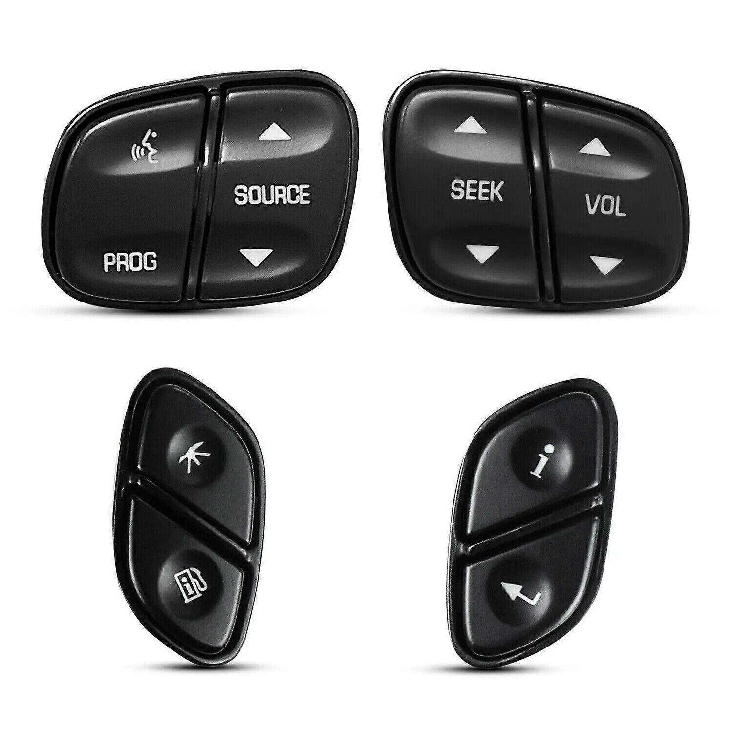 For GM Trucks & SUVs Steering Wheel Radio Volume Control Switch 4 Button Set