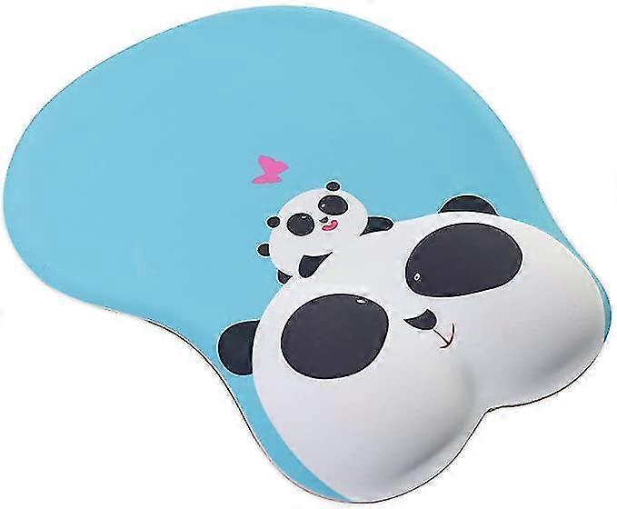 3d Mouse Pad With Wrist Rest Support, Cute Mouse Pads With Non-slip Silicone Anime For Home Office Working Studying Easy Typing,kungfu Panda Xq-s