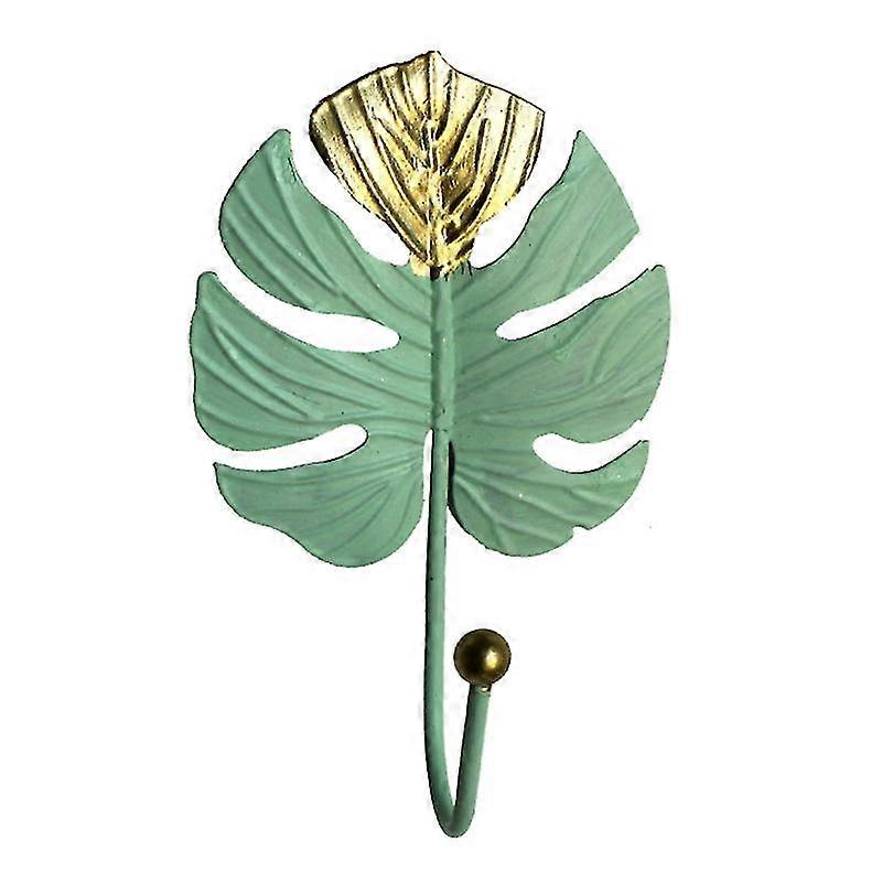 Mini Creative Leaf Shaped Hook Wrought Iron Wall Hanger Hooks Storage Rack