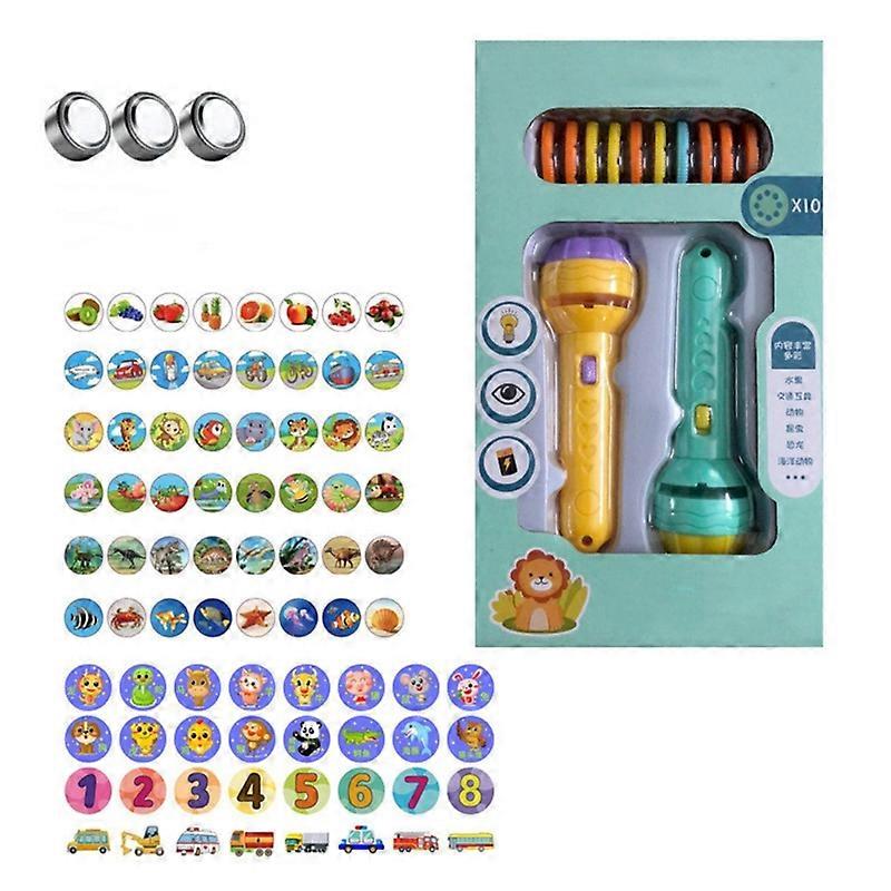 子供用プロジェクター懐中電灯80パターン早期教育玩具プロジェクションランプ子供のおもちゃ