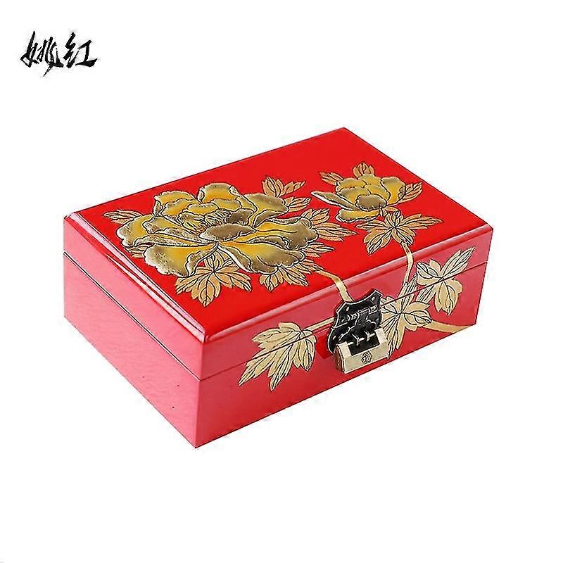 اليدوية ورنيش مجوهرات جديدة مزدوجة الفاوانيا سلسلة اليدوية الذهب احباط اللوحة بينغياو ورنيش مجوهرات خلع الملابس مربع