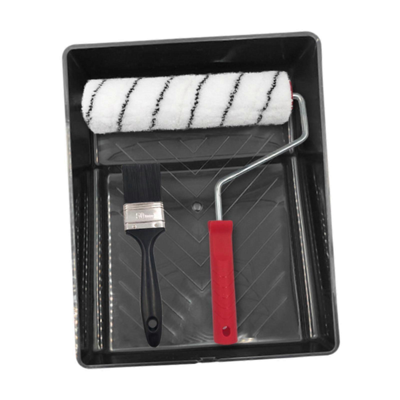 Paint Roller Set Portable Paint Roller Kit for Decoration Ceiling Stenciling With Brush