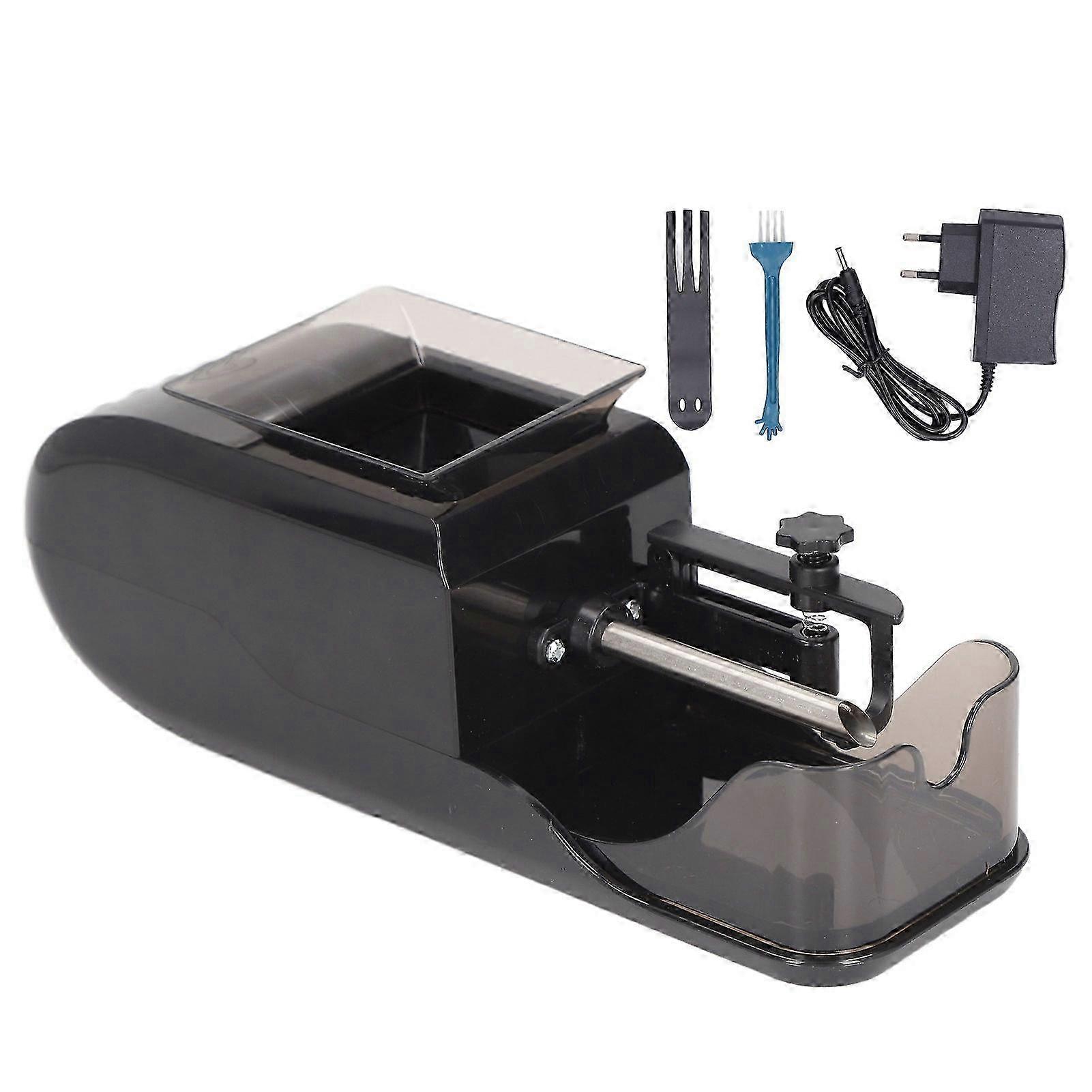 Cigarette Rolling Machine Electric Automatic 8mm Auto Cigarette Injector Machine 100-240V Black EU Plug