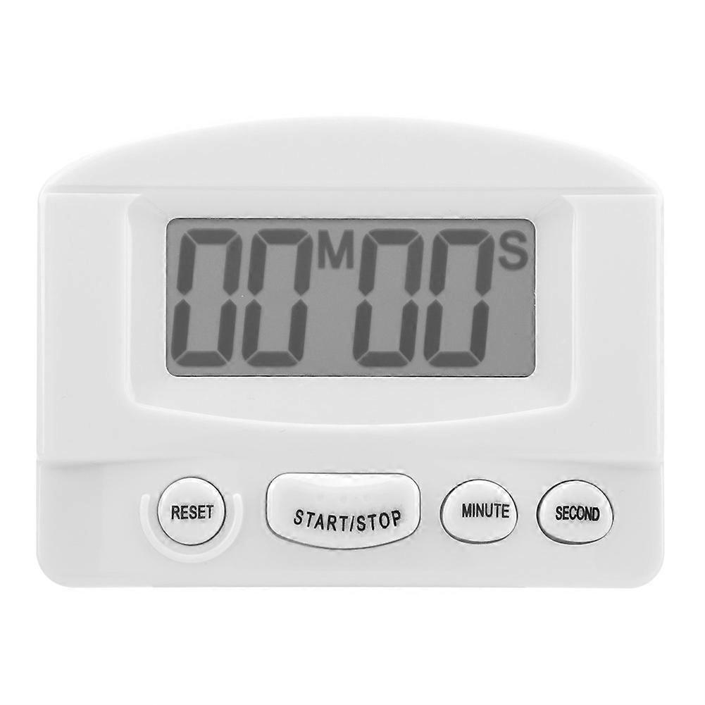 Digital LCD Kitchen Timer Cooking Baking Time Electronic Count Down Clock Alarm White