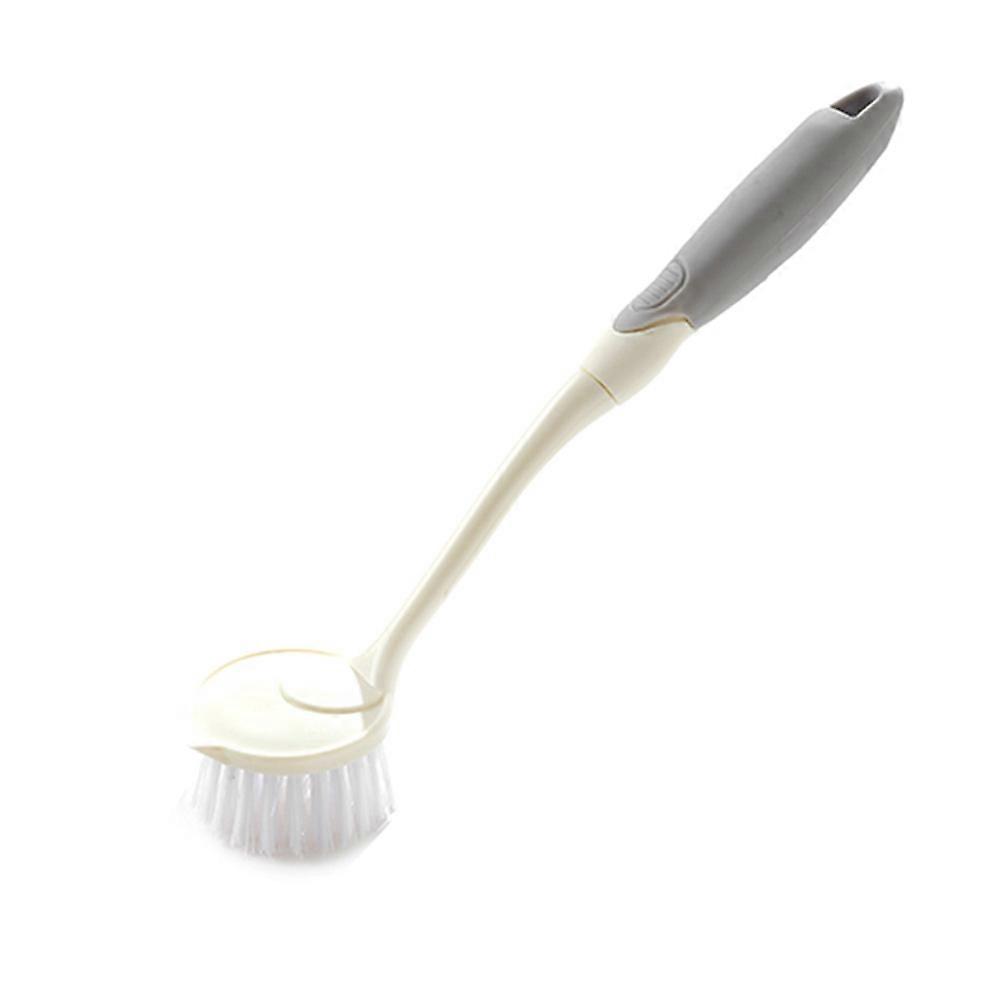 Long Handle Plastic & Nylon Dish Scrubber Cleaning Brush Kitchen Bathtub Cleaner Tool