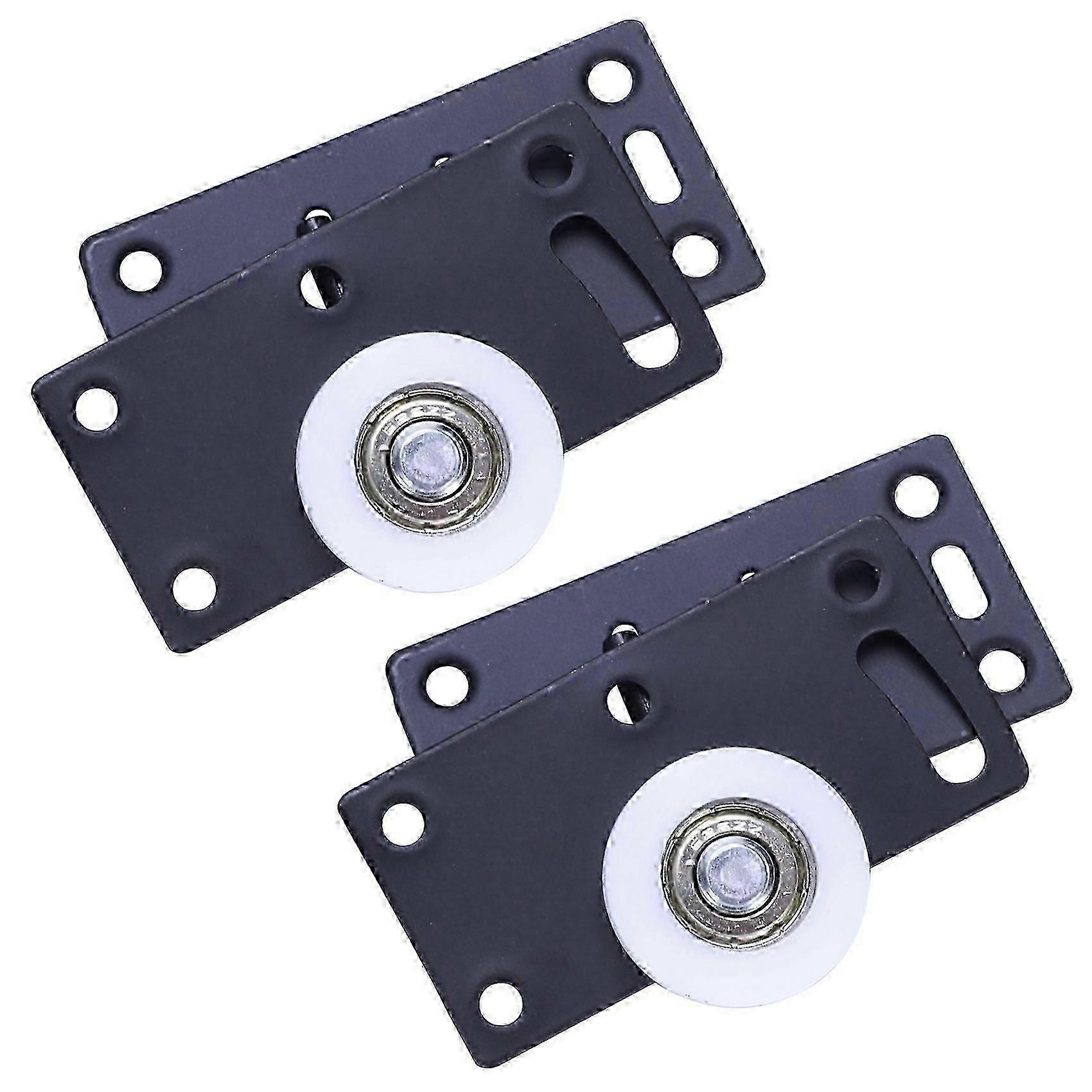 8Sets Sliding Door Wheels Rollers Pulleys Runners compatible with Cupboard Wardrobe Cabinet Smoothly & Mute Nyl