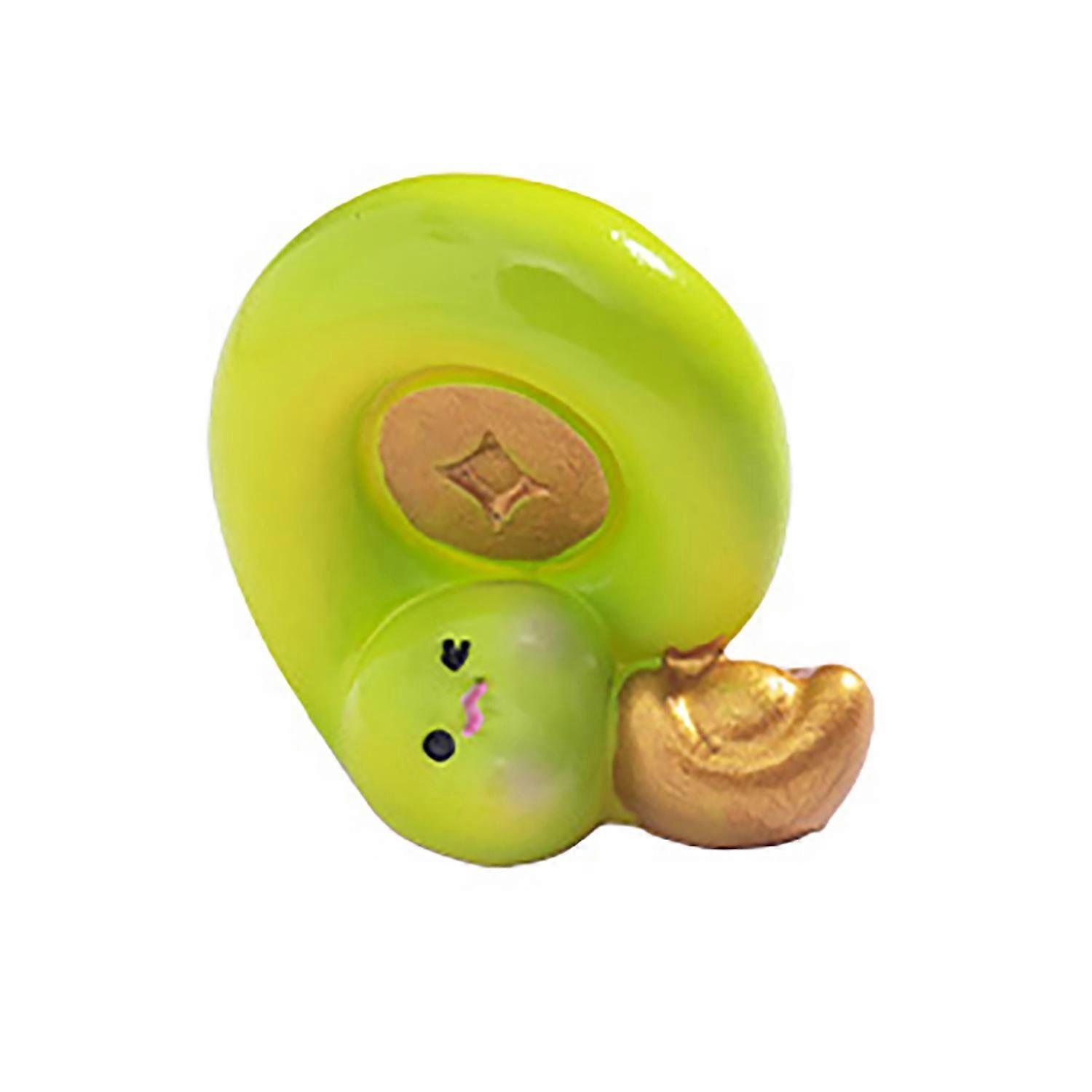 [安德在线]东南亚专供！(4号金币)微景观新年招财暴富小蛇树脂摆件diy装饰品桌面汽车载蛇年小摆件