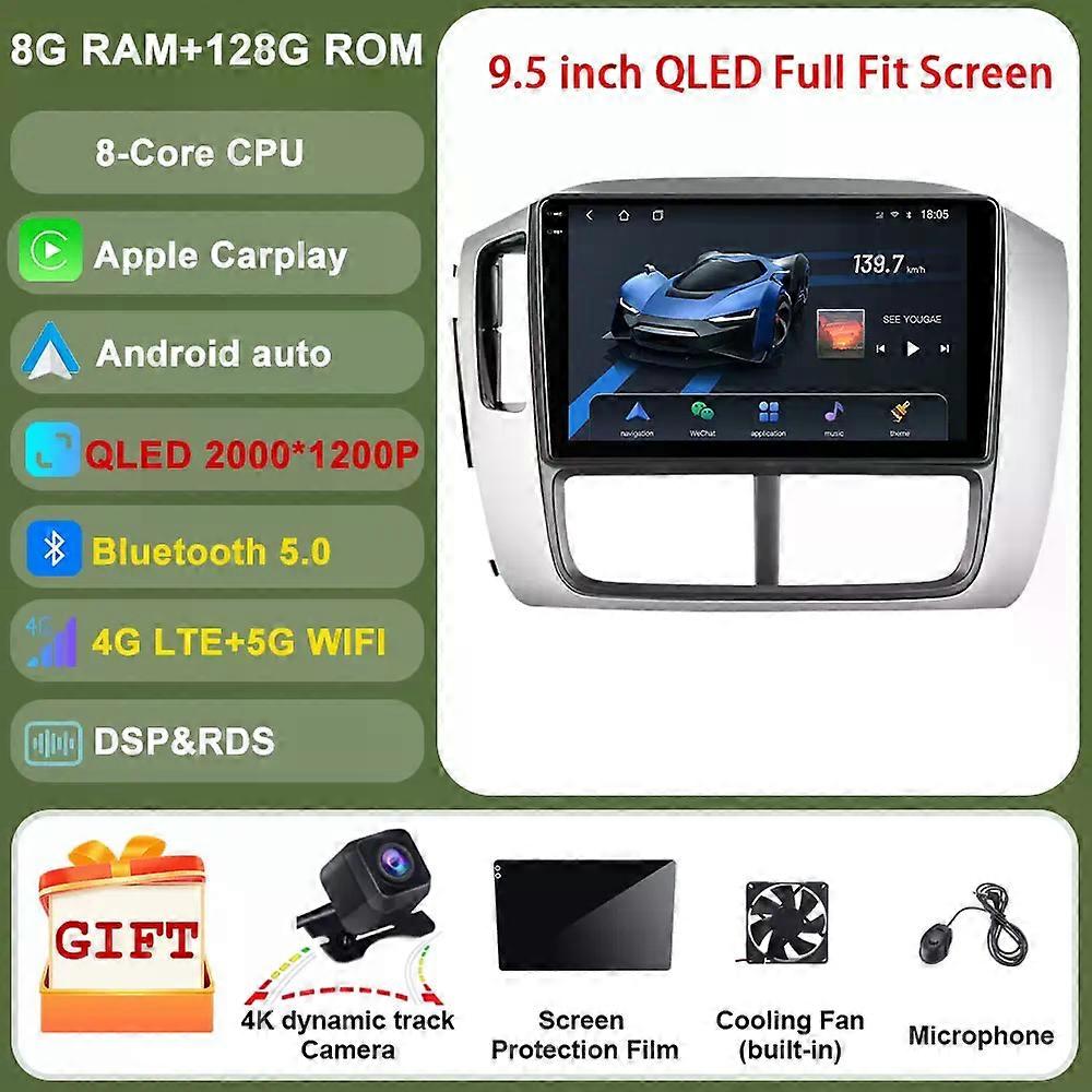 For Honda Pilot 1 2005 - 2008 Car Radio Android Auto Audio Stereo Multimedia Video Monitor Gps Navigation Bt5.0 2din Head Unit