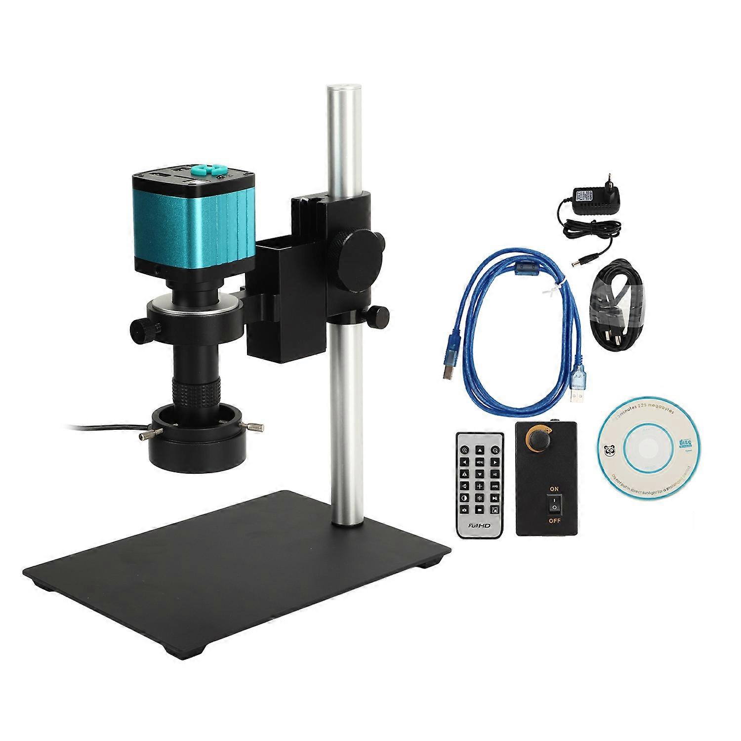 Microscope Camera 130X 1080P 2MP High Definition Multimedia Interface with Adjustable LED Light 100‑