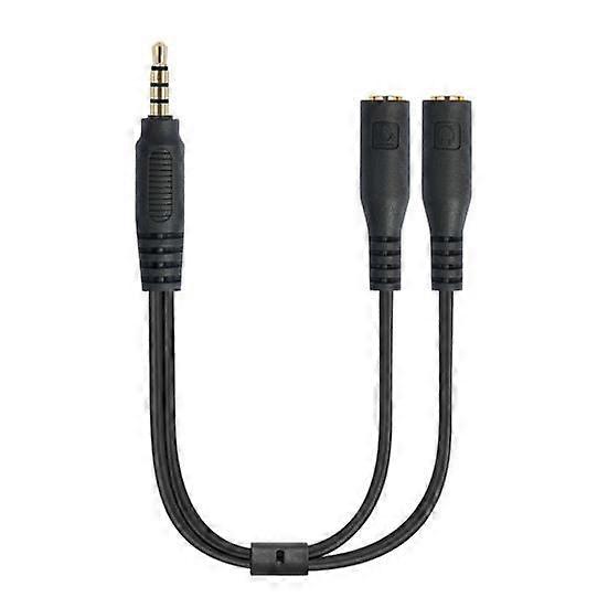 Audio Line Headphone Adapter with Microphone Compact Size Portable Universal 3.5mm Male to