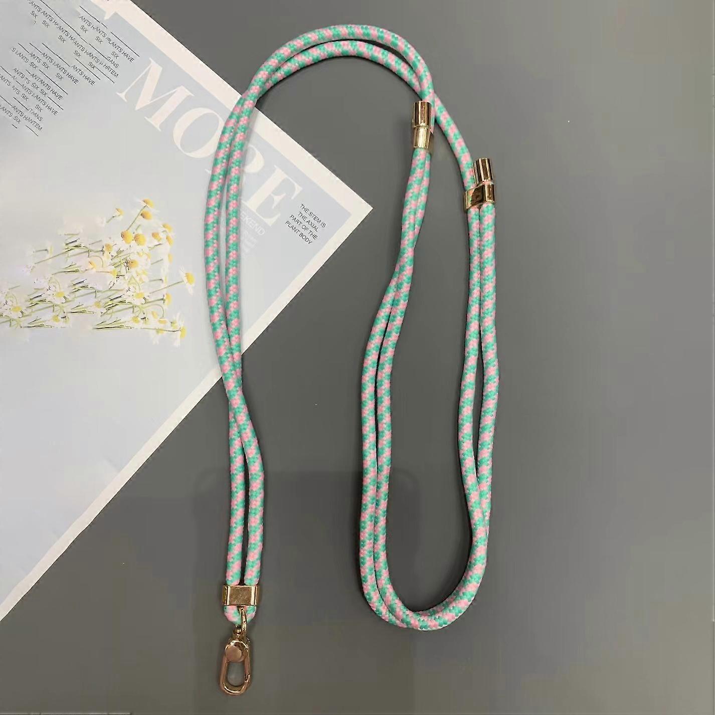 Type L 6mm Thick Rope Phone Lanyard Quick-Release Nylon Adjustable Strap with Tether Tab,Total