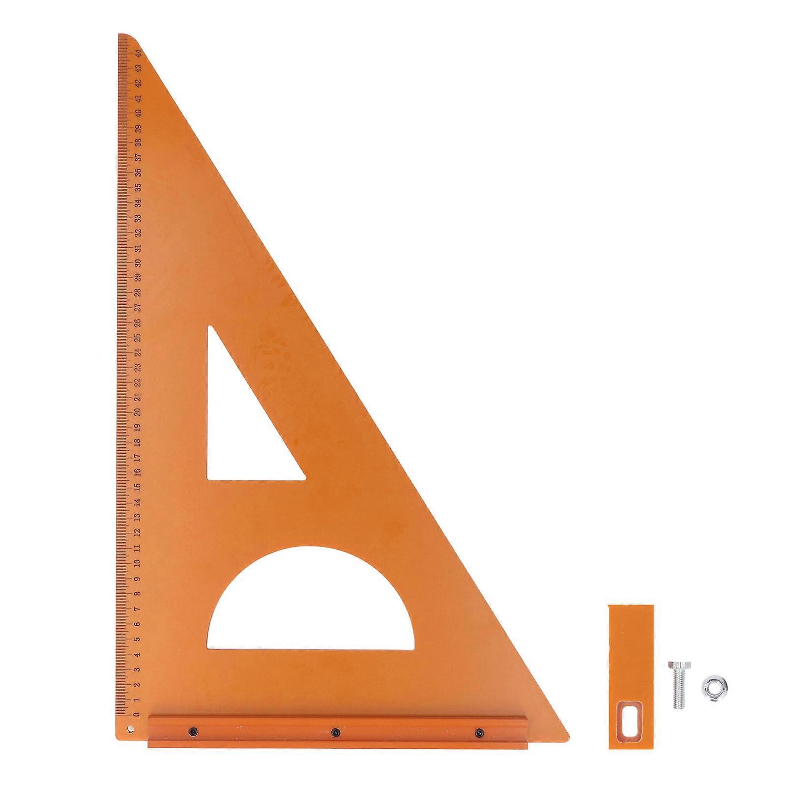 Positioning Triangular Ruler Woodworking Carpenter 90 Degree Square Engineering Plastics High Accuracy Half Round Type