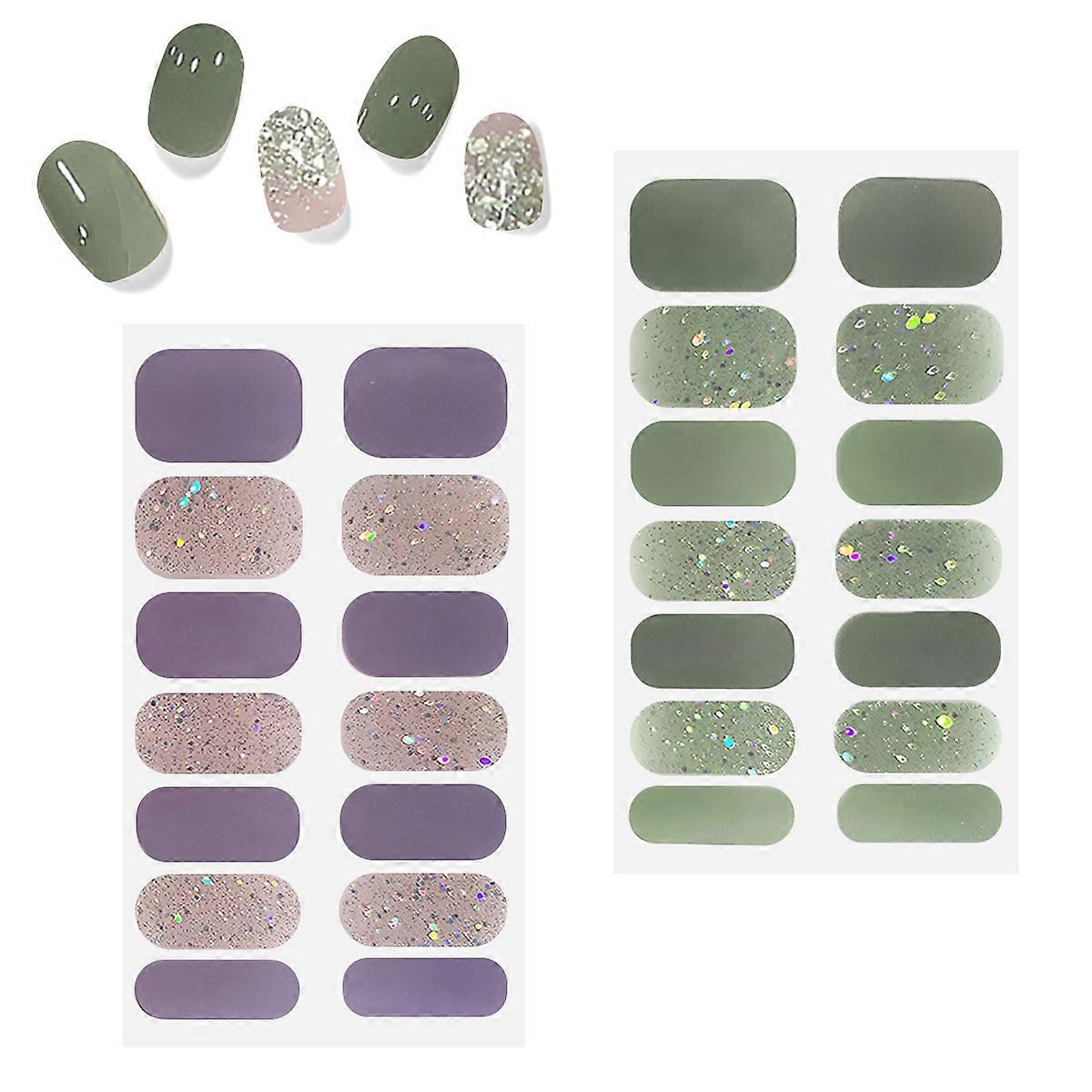 Autocolant de unghii, semi-vindecat, nud de modă