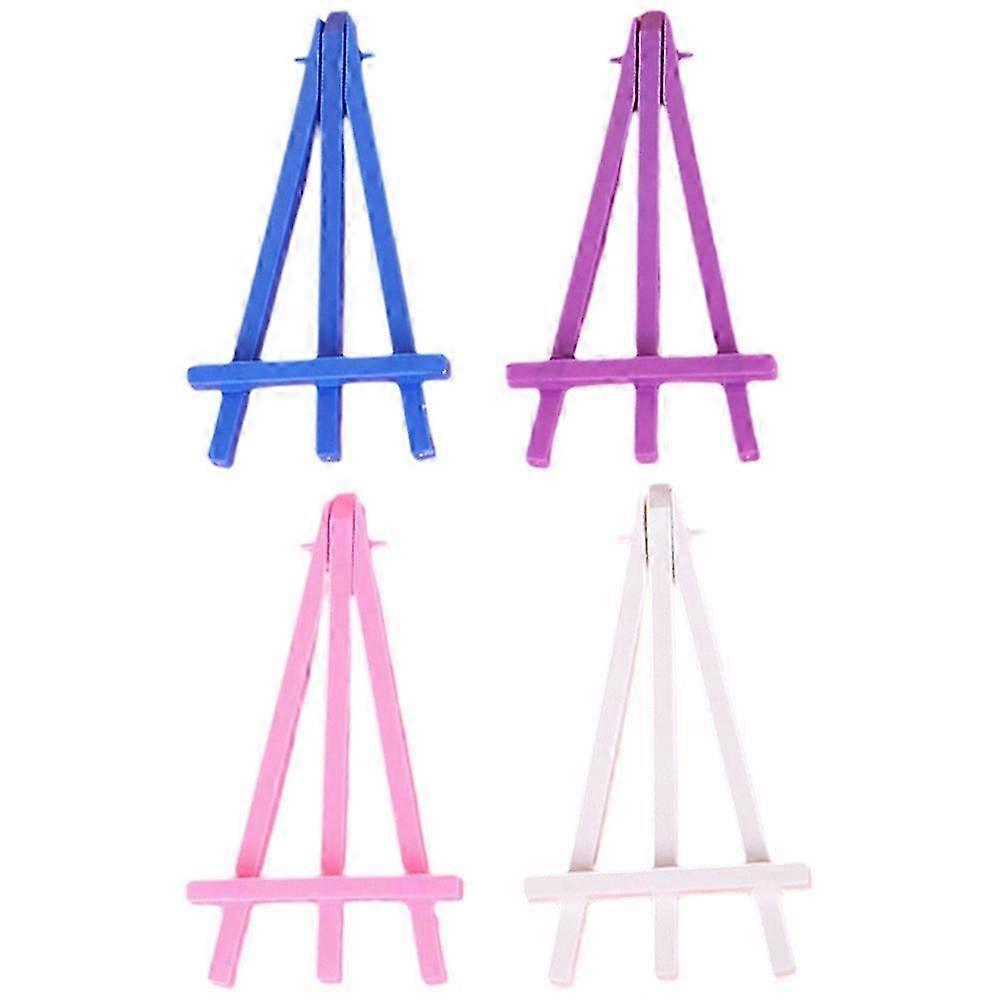 20pcs Tabletop Display Easel Small Plastic Easel Multi-use Painting Easel Tripod Easel